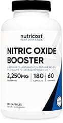 Nutricost Nitric Oxide Booster 750mg, 180 Count