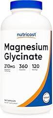 Nutricost Magnesium Glycinate Supplement, 210 mg, 360 Count