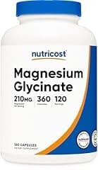 Nutricost Magnesium Glycinate Supplement, 210 mg, 360 Count