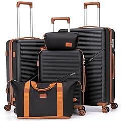 Cosbarn 5-Piece Luggage Set with Spinner Wheels
