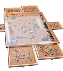 PlayVibe Puzzle Locker Puzzle Board with Drawers