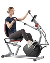 ECHANFIT Recumbent Exercise Bike with Arm Exerciser