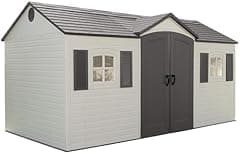 Lifetime 6446 Outdoor Storage Shed, 8 x 15 Foot, Desert Sand