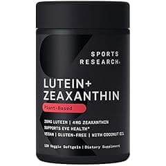 Sports Research Lutein and Zeaxanthin Eye Health Supplement