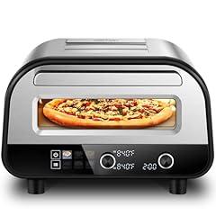 Upgraded Electric Pizza Oven, 12-Inch, Stainless Steel