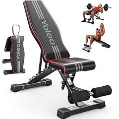 Yoleo Adjustable Weight Bench for Home Gym