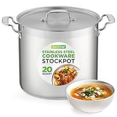 NutriChef 20 Quart Heavy-Duty Stockpot
