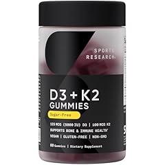 Sports Research Vegan Vitamin D3 + K2 Gummies