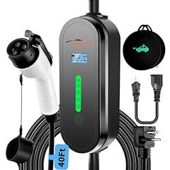 TopAutoGear 40Ft EV Charger Level 1 & 2