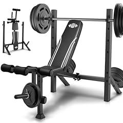 ANCHEER 900LBS Adjustable Weight Bench Set