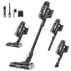 Eureka Cordless Vacuum Cleaner Powerful for Hard Floor and Pet Hair, Lightweight Portable Convenient Cordless Stick and Handheld Vacuum LED Headlight, Black, ReactiClean NEC440BK w/Anti-Tangle Brush