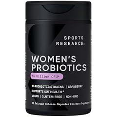 Sports Research Women's Probiotics with Prebiotics 65 Billion CFU