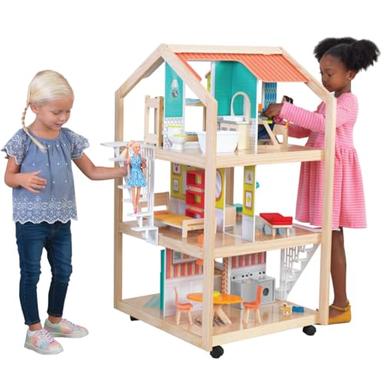 wooden dollhouse