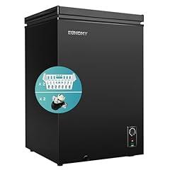 EUHOMY 3.5 Cu.Ft Black Chest Freezer