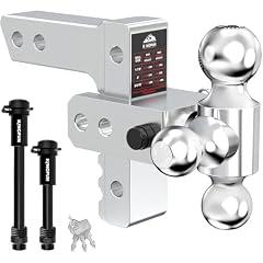 Kingfun Adjustable Trailer Hitch Tri Ball