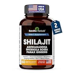 Sandhu Herbals Shilajit Energy Supplement Combo