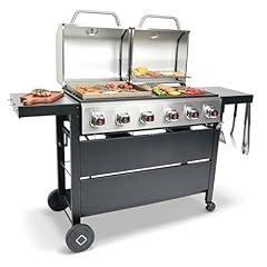Flintex 6 Burner Gas Grill Griddle Combo