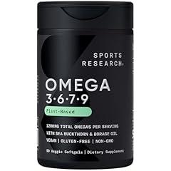 Sports Research Vegan Omega 3-6-7-9 Softgels