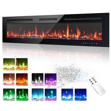 electric fireplace with mantel