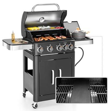 gas grill and griddle combo