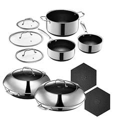 HexClad Stainless Steel Cookware Set