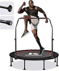 Kensone Foldable Mini Trampoline with Adjustable Handle