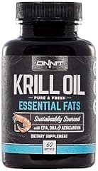 ONNIT Antarctic Krill Oil 1000mg Omega-3 Supplement