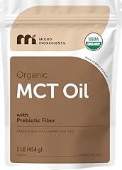 Micro Ingredients Organic MCT Oil Powder with Prebiotic Fiber