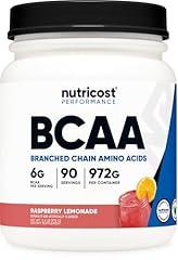 Nutricost BCAA Powder Raspberry Lemonade 90 Servings