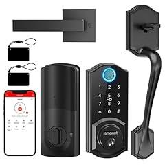 SMONET Smart Lock Front Door with Handle