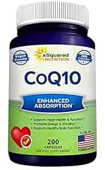 aSquared Nutrition CoQ10 400mg Max Strength 200 Tablets