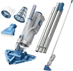 KOKIDO 2025 Cordless Pool Vacuum with 72” Pole, Standard & Fine Interchangeable Filters, 16GPM Optimized Suction, 2 Vac Heads, Spot Clean, for Small Above & Inground Pools, Spas Hot Tubs XV320