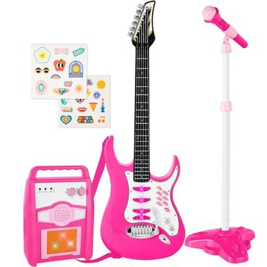 pink guitar