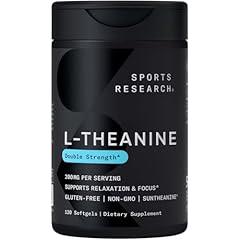Sports Research L-Theanine 200mg Supplement