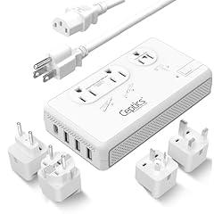 Ceptics Travel Voltage Converter 2000W with USB-C