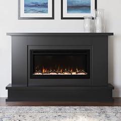 Modern Ember Patton Black Electric Fireplace Package
