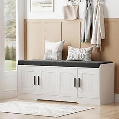 Homleke 2-Tier Storage Shoe Bench