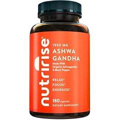 NutriRise Organic Ashwagandha Root Supplement