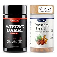 Snap Supplements Prostate Health Support & Nitric Oxide Booster Bundle