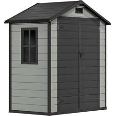 DWVO Outdoor Resin Storage Shed 6x4 FT