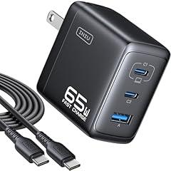 INIU 65W 3-Port GaN USB C Charger