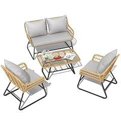 YITAHOME Outdoor Wicker Bistro Set