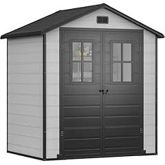 DWVO Outdoor Storage Shed with Windows
