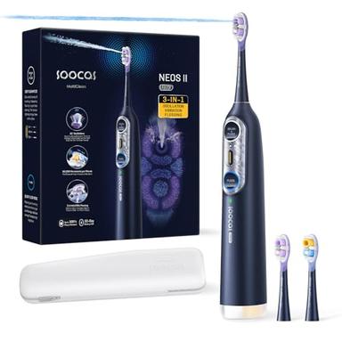 electric toothbrush and water flosser combo