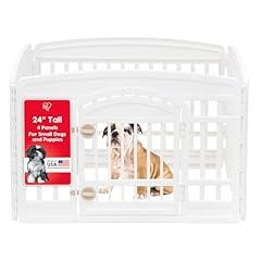 IRIS USA 4-Panel Dog Playpen, White