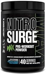Nitrosurge Max Pre Workout Powder Electric Blue Raspberry