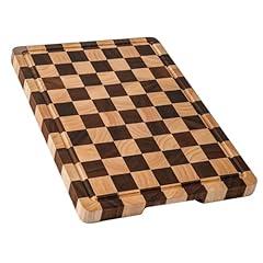THETCHRY Acacia Wood Cutting Board with Juice Grooves