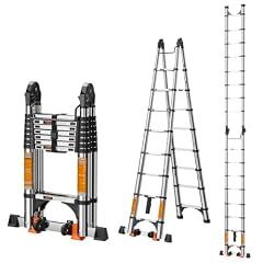 StaPact Telescoping Ladder 16.5Ft Adjustable A Frame