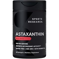 Sports Research Astaxanthin Supplement 6mg, 120 Count