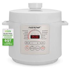 NutriChef Digital Pressure Cooker 6-Quart